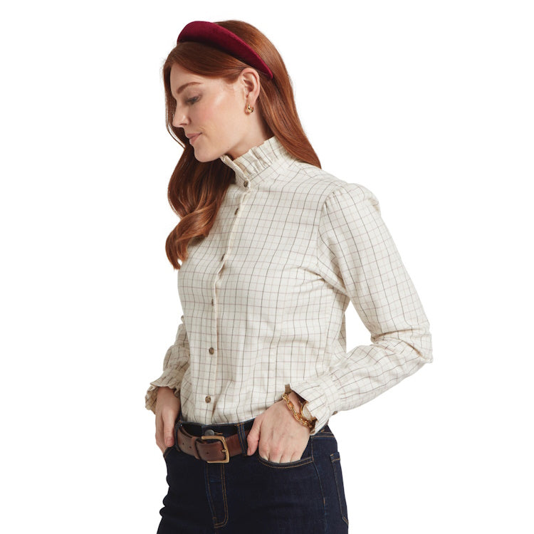 Schoffel Ladies Sheringham Shirt - Cobblestone Tattersall
