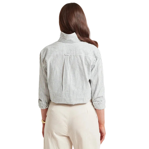 Schoffel Ladies Salthouse Linen Shirt - Blue Stripe