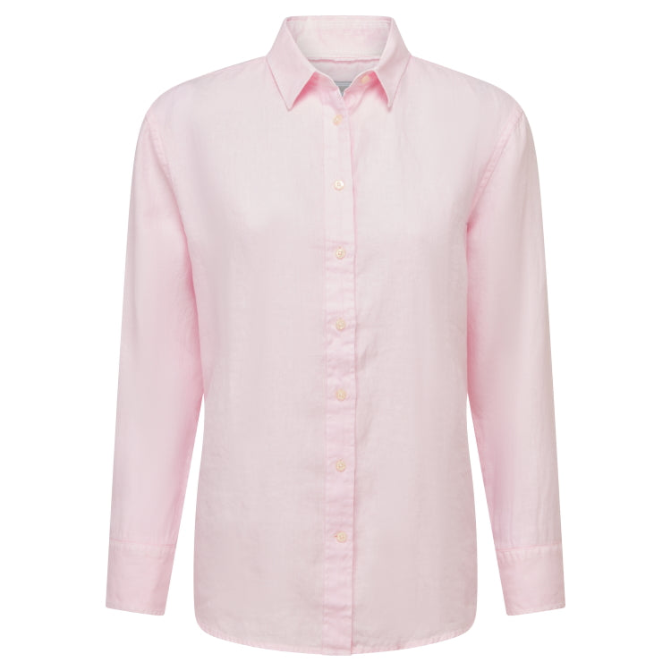 Schoffel Ladies Salthouse Linen Shirt - Pale Pink