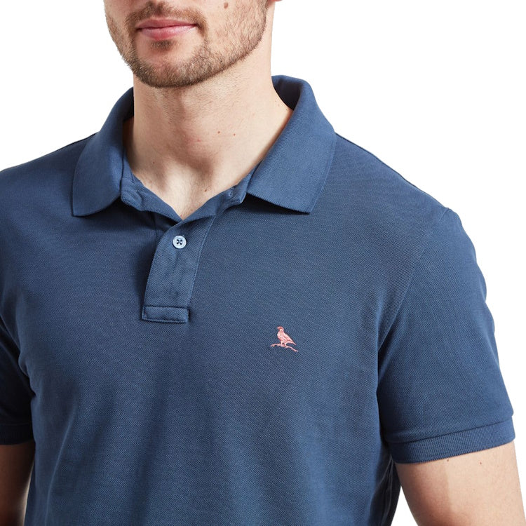 Schoffel St Ives Garment Dyed Polo Shirt - French Navy
