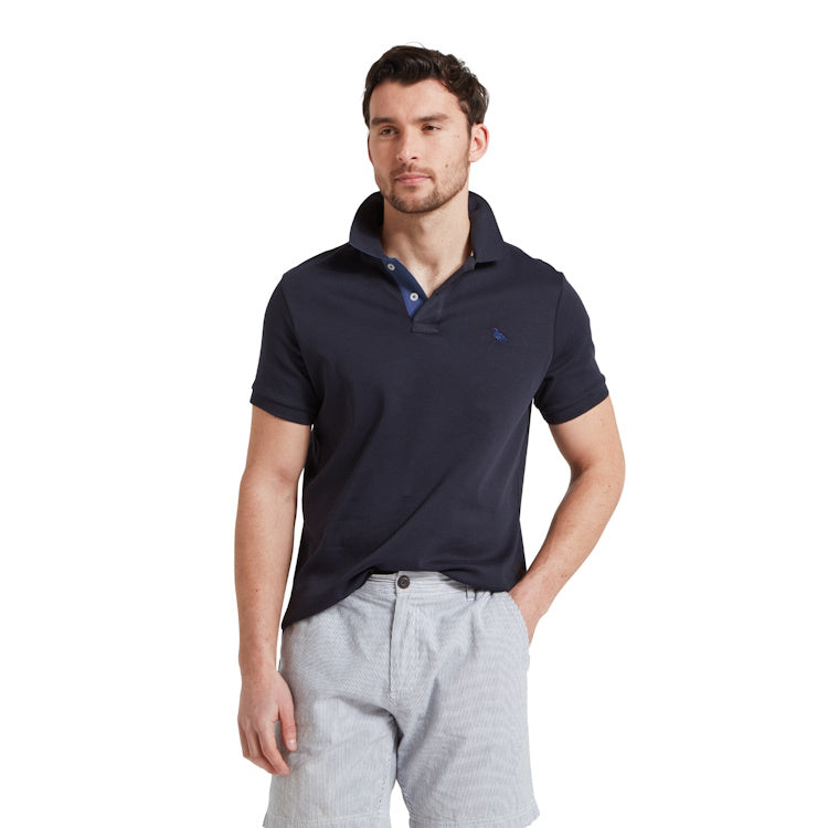 Schoffel St Ives Jersey Polo Shirt - Navy