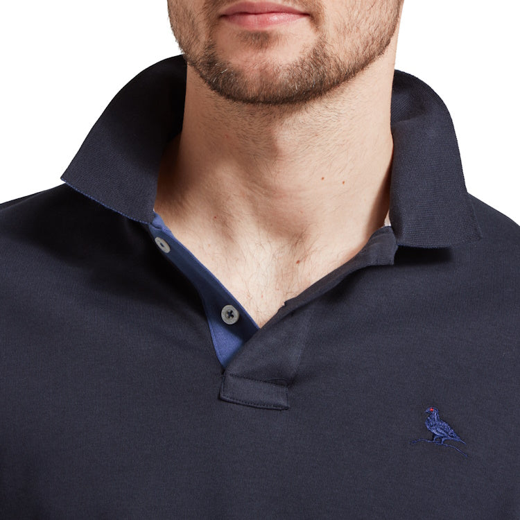 Schoffel St Ives Jersey Polo Shirt - Navy