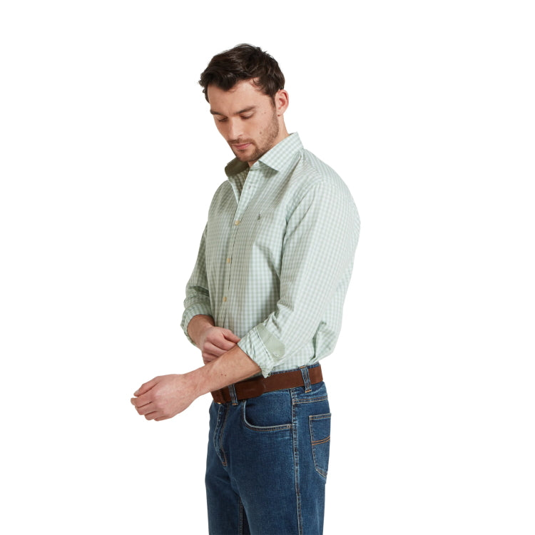 Schoffel Thorpeness Tailored Shirt - Aqua Sage