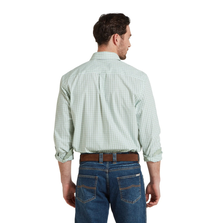 Schoffel Thorpeness Tailored Shirt - Aqua Sage