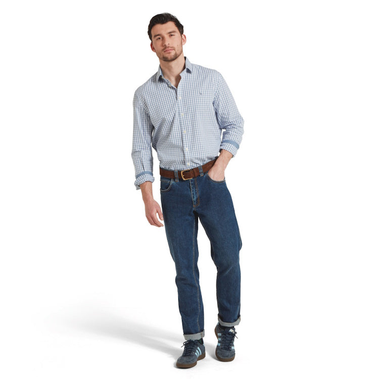 Schoffel Thorpeness Tailored Shirt - Pigeon Blue
