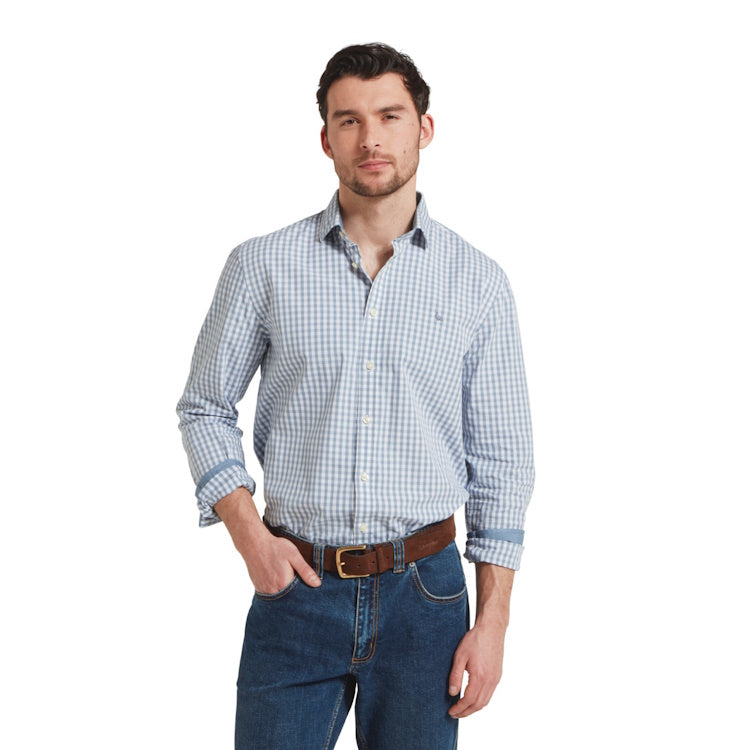 Schoffel Thorpeness Tailored Shirt - Pigeon Blue