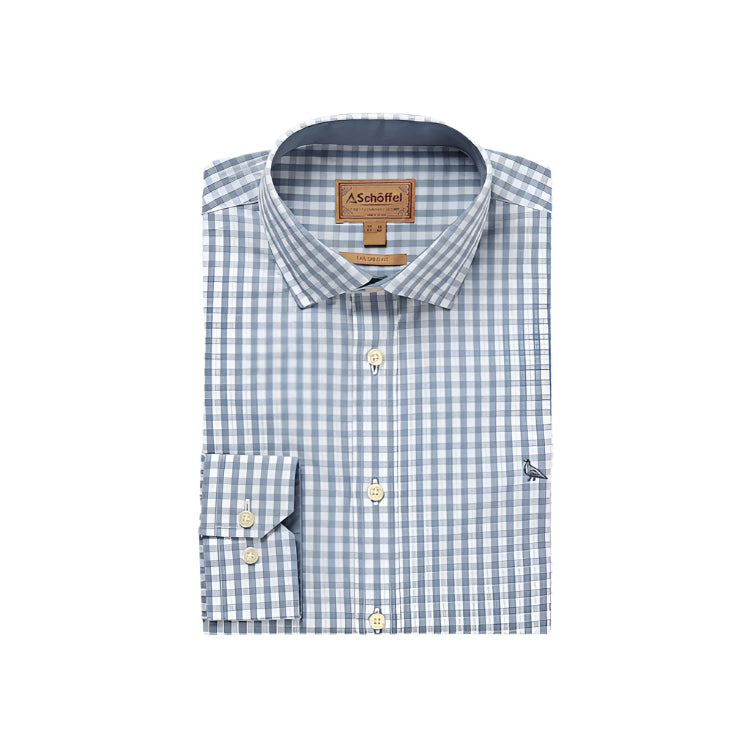 Schoffel Thorpeness Tailored Shirt - Pigeon Blue