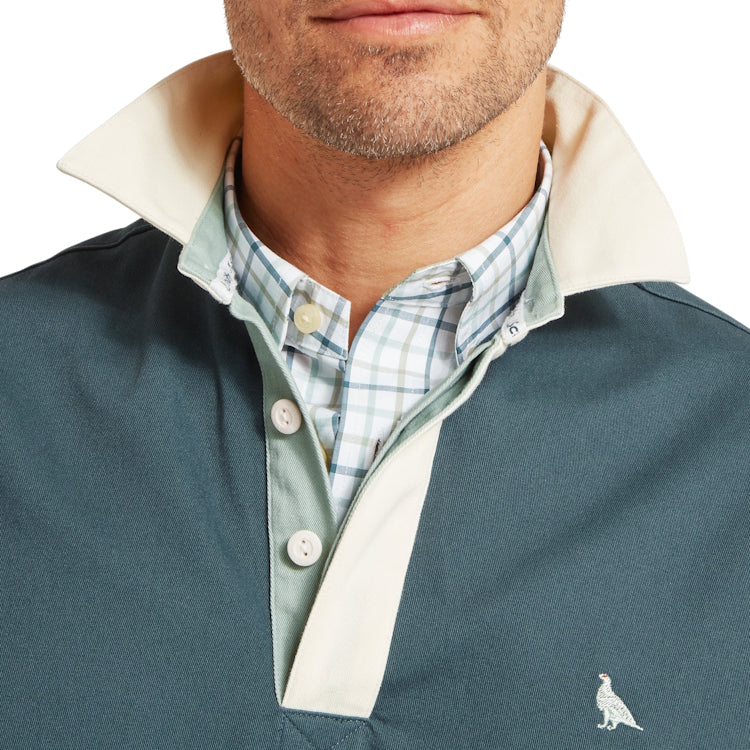 Schoffel Truro Deck Shirt - Deep Ocean Blue