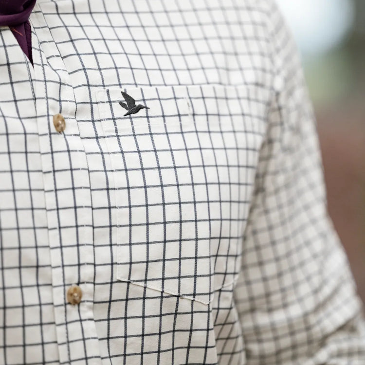 Seeland Oxford Shooting Shirt - Dark Sapphire Check