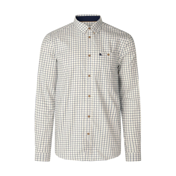 Seeland Oxford Shooting Shirt - Dark Sapphire Check