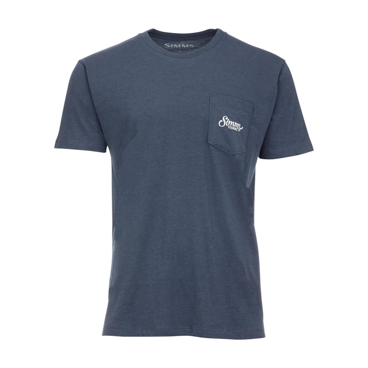 Simms Two Tone Pocket T-Shirt - Navy Heather