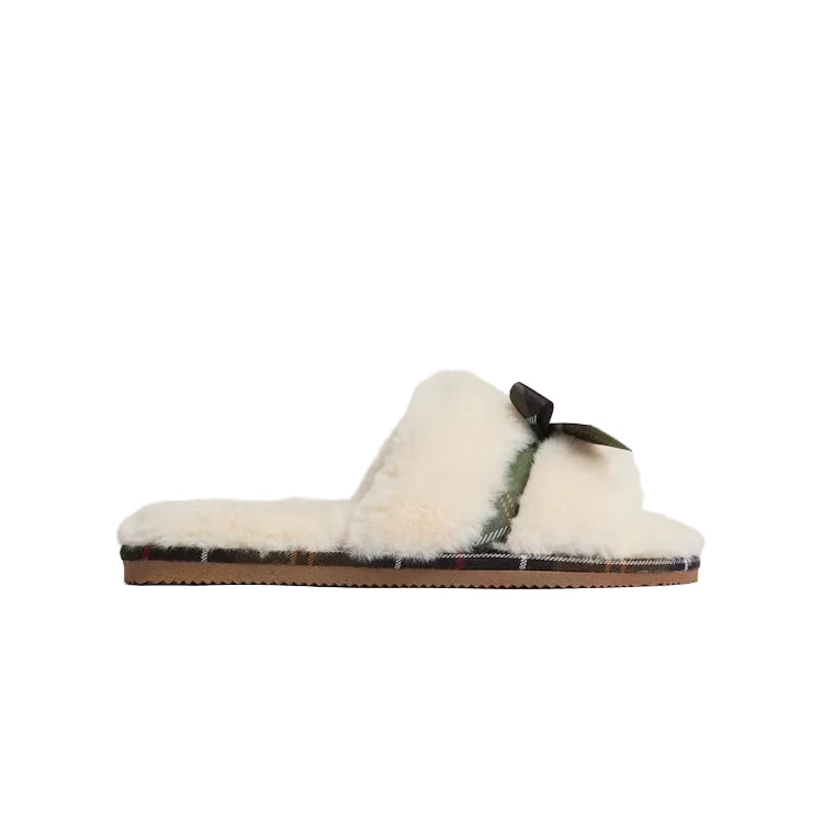 Barbour Ladies Eleanora Slippers - Cream
