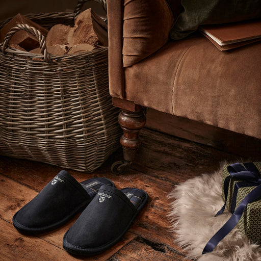 Barbour Everitt Mule Slipper - Navy