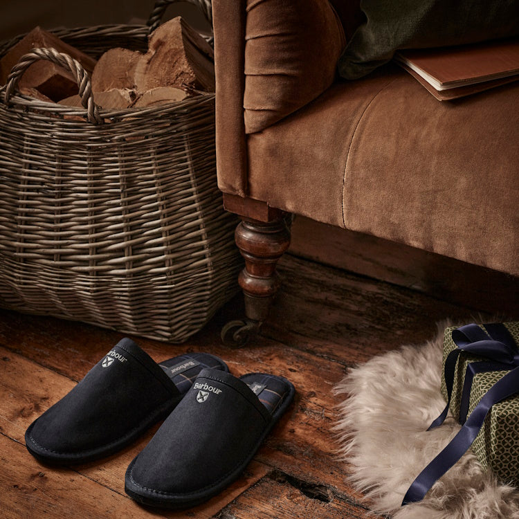 Barbour Everitt Mule Slipper - Navy