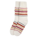 Barbour Ladies Kingsford Fairisle Sock - Cloud