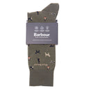 Barbour Mavin Sock - Mid Olive Dog