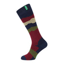 Ridgeline Full Length Merino Wool Socks - Navy Stripes