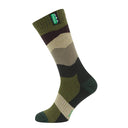 Ridgeline Mid Length Merino Wool Field Socks - Olive Stripes