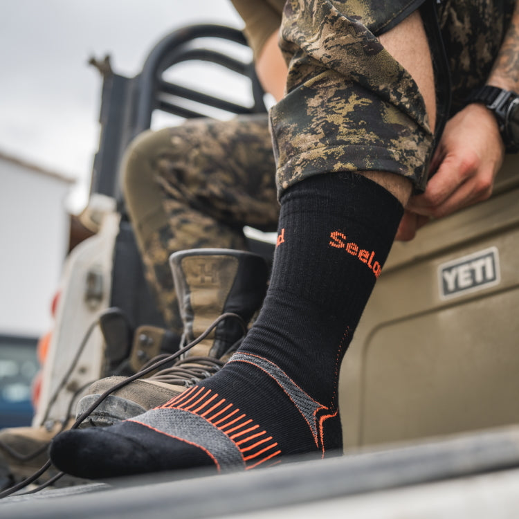 Seeland Field Coolmax Socks – 2Pack - Black/Dark Grey