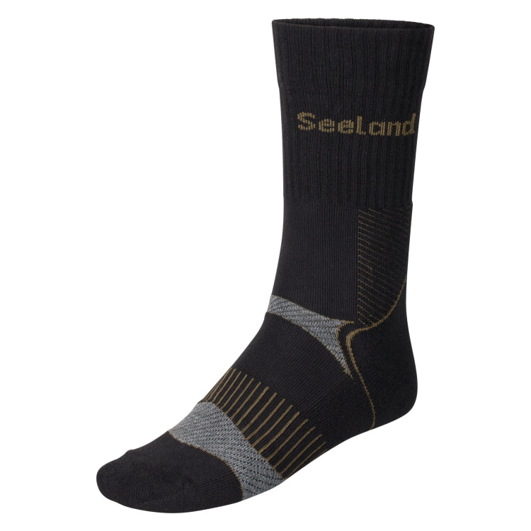 Seeland Field Coolmax Socks – 2Pack - Black/Dark Grey