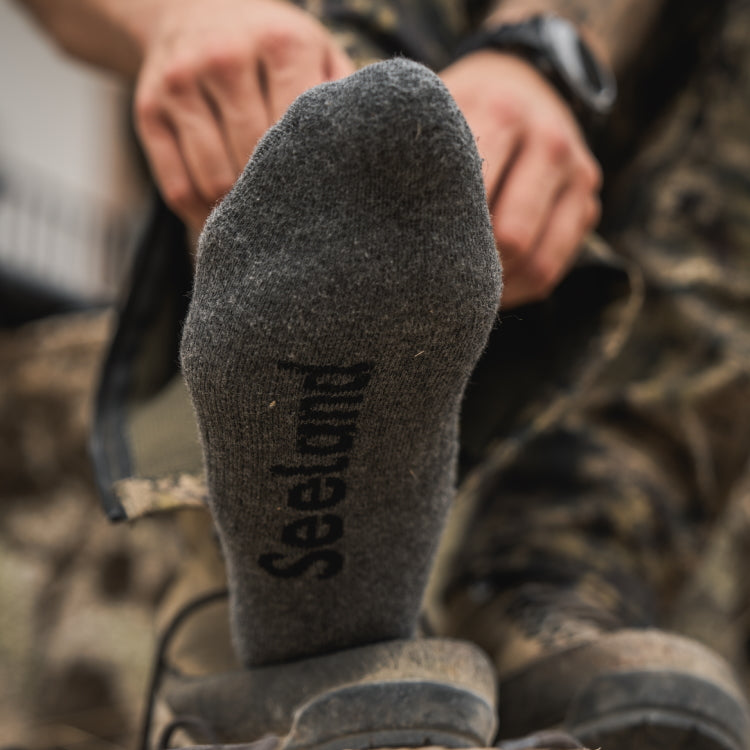 Seeland Field Socks - 3Pack - Pine Green/Dark Grey