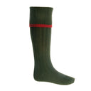 House of Cheviot Estate Stockings - Spruce/Brick Red