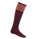 House of Cheviot Herringbone Stockings - Mulberry