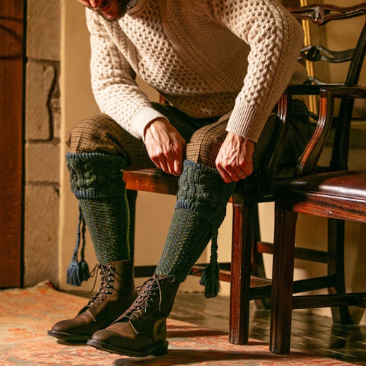 House of Cheviot Reiver Stockings - Blue Lovat