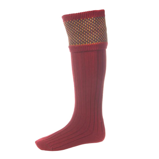 House of Cheviot Tayside Stockings - Brick Red