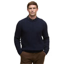 Barbour Lowfen Cable Crew - Navy