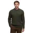 Barbour Lowfen Cable Crew - Olive