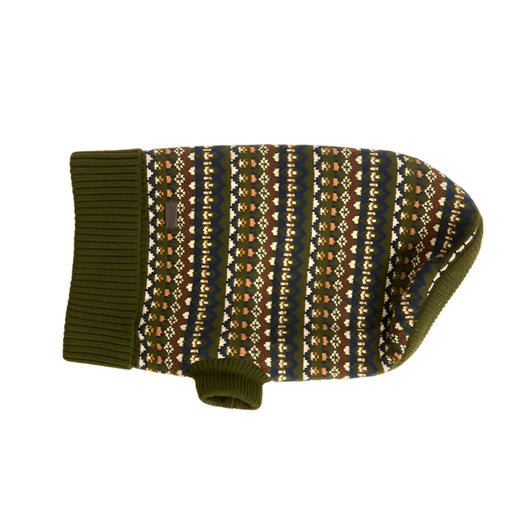 Barbour Marlow Fairisle Dog Jumper - Olive