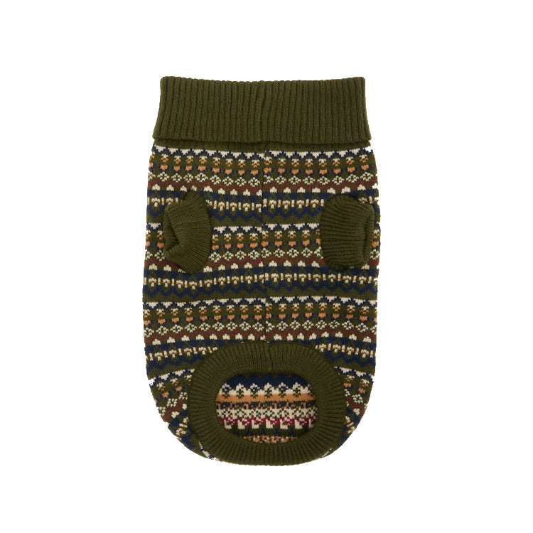 Barbour Marlow Fairisle Dog Jumper - Olive