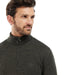 Barbour Firle Half Zip Sweater - Olive Marl