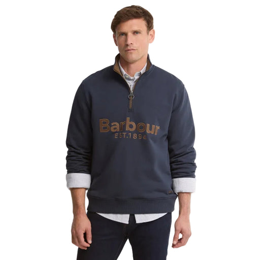 Barbour Fosse Half Zip Sweater - Navy