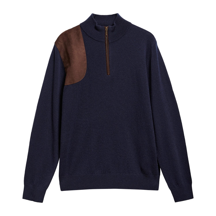Barbour Whitworth Half Zip Sweater - Dark Navy