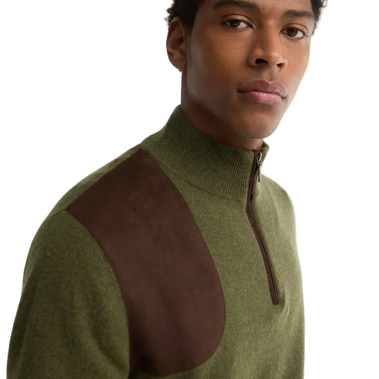 Barbour Whitworth Half Zip Sweater - Sage