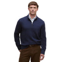 Barbour Kelson Quarter Zip Knitted Jumper - Navy