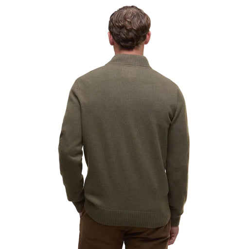 Barbour Kelson Quarter Zip Knitted Jumper - Olive