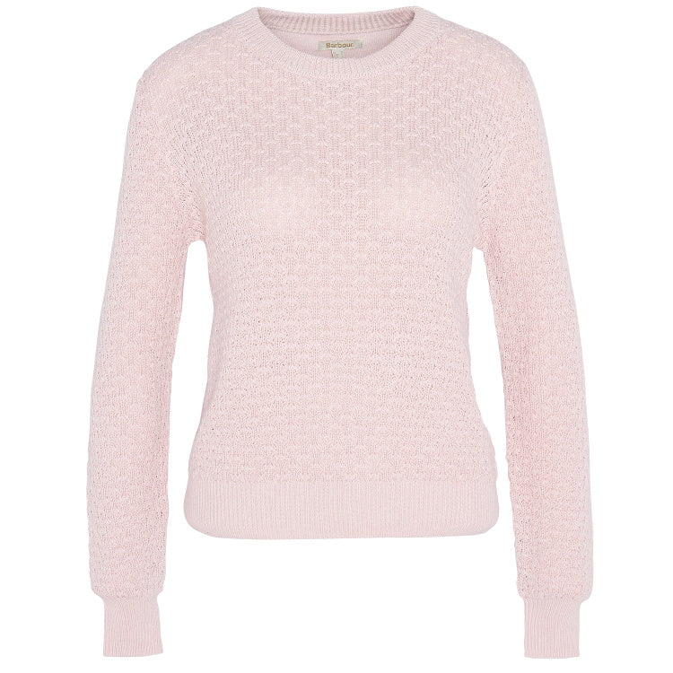 Barbour Ladies Angelonia Knitted Jumper - Mousse Pink