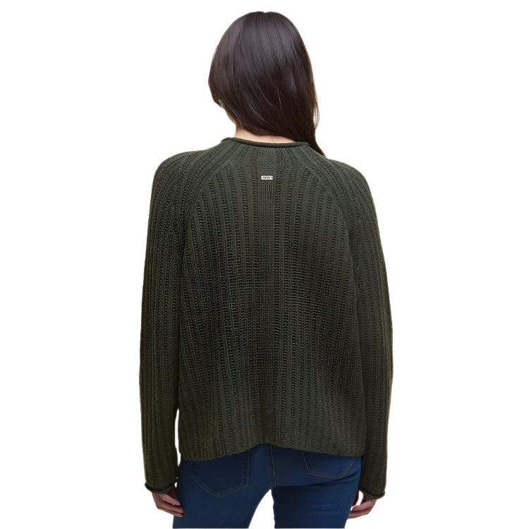 Barbour Ladies Bamburgh Knitted Jumper - Olive