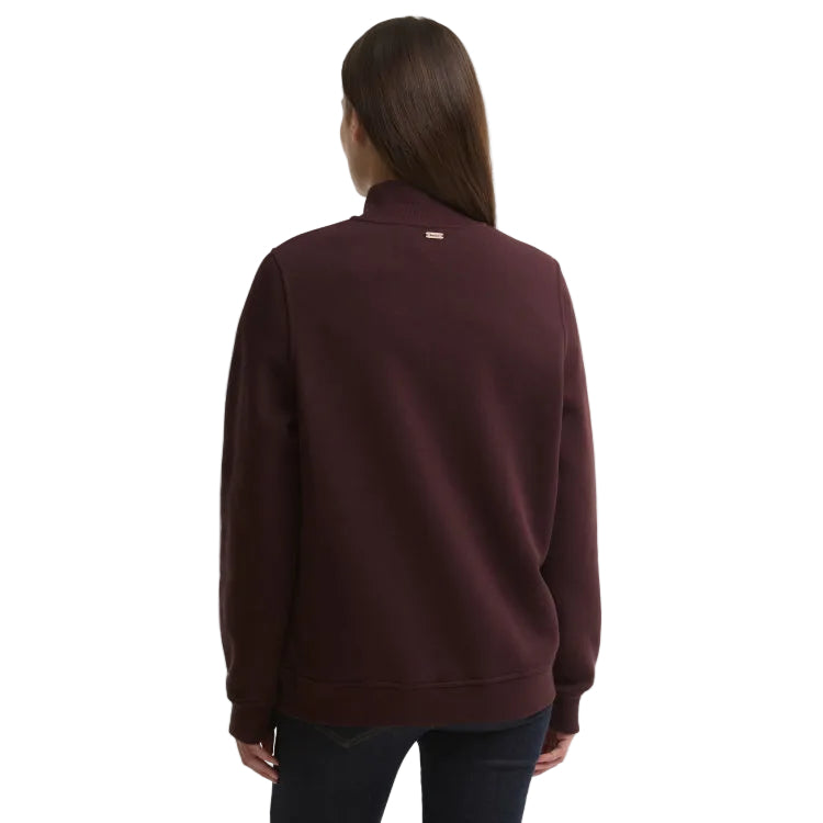 Barbour Ladies Cynthia Half Zip Sweatshirt - Fig