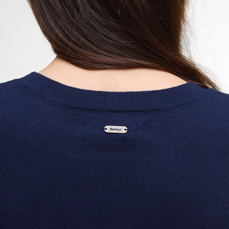 Barbour Ladies Homeswood Knitted Jumper - Navy