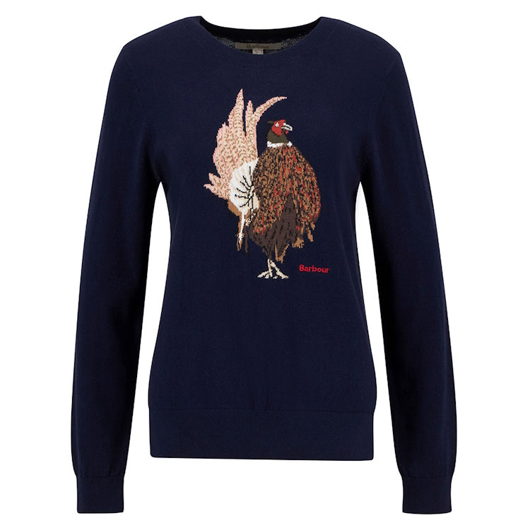 Barbour Ladies Homeswood Knitted Jumper - Navy