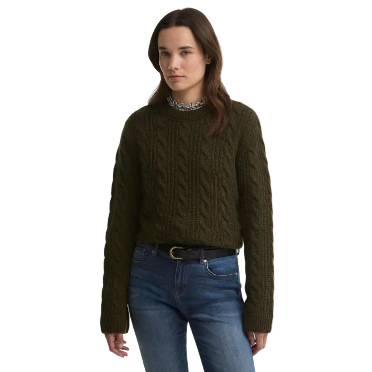 Barbour Ladies Joan Knit - Olive