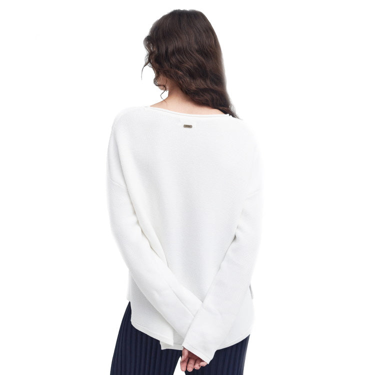 Barbour Ladies Marine Knitted Jumper - Cloud