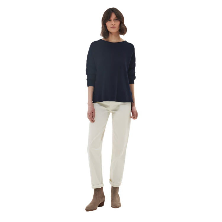 Barbour Ladies Marine Knitted Jumper - Navy