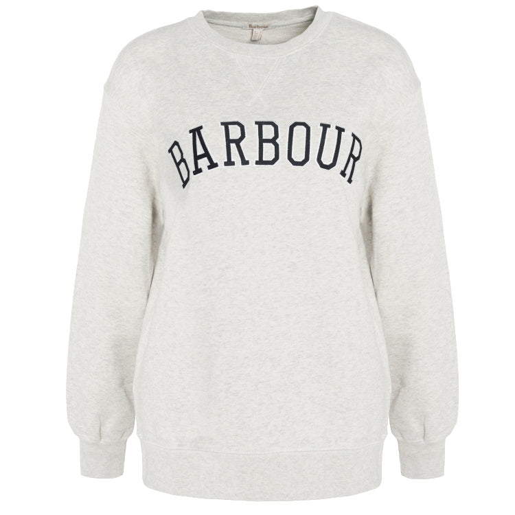 Barbour Ladies Northumberland Sweatshirt - Cloud/Navy