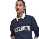 Barbour Ladies Northumberland Sweatshirt - Navy/Cloud