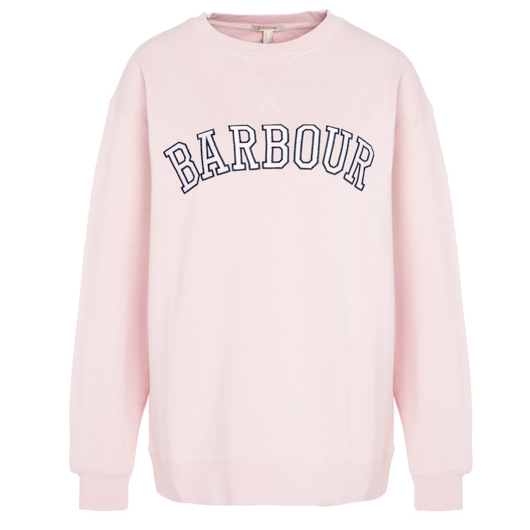 Barbour Ladies Northumberland Sweatshirt - Shell Pink